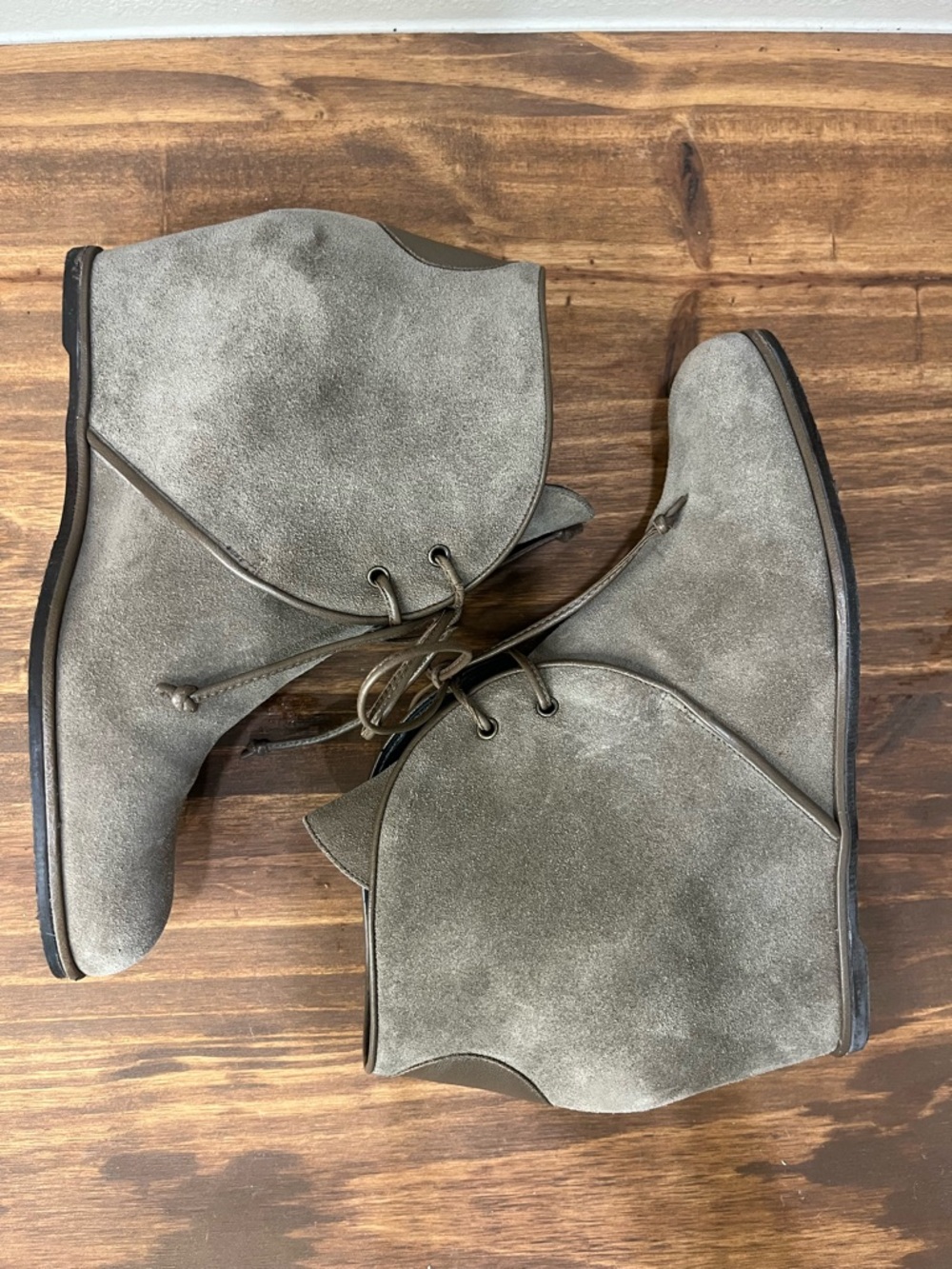 Stuart Weitzman Kalahari brown suede wedge ankle boots size 8M - Picture 6 of 12